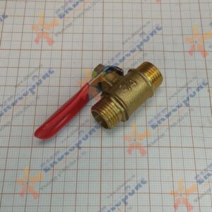 010411(53) AEZ Кран шаровый наружная резьба 1/4"(М12) - наружная резьба 1/4"(М12)