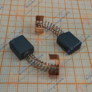 CBSE6х10х11BL(559) MaxPiler Электроугольные щетки (пара) 6х10х11мм (пружина пятак-зацепы, проточка 2) для Интерскол УШМ 125/900