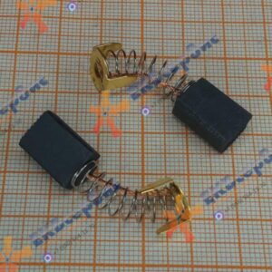 CBSE6x10x15(562) MaxPiler Электроугольные щетки (пара) 6х10х15мм (пружина, пятак-уши) для Интерскол УШМ 150/1300, УШМ-180/1300Э